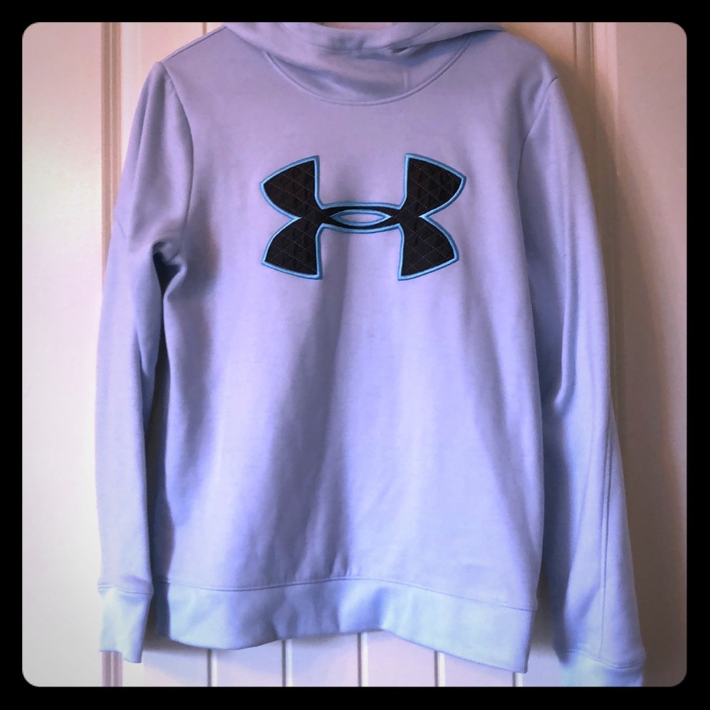 Light blue underarmour sweatshirt